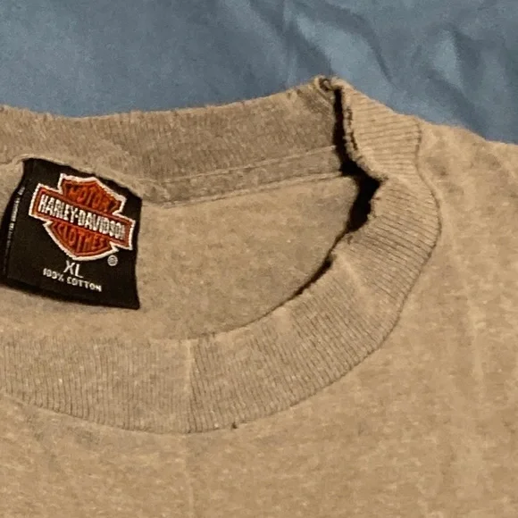 Vintage Harley Davidson Motorcycle T-shirt Mens X-Large Gray Heritage Lisle IL - Picture 6 of 16